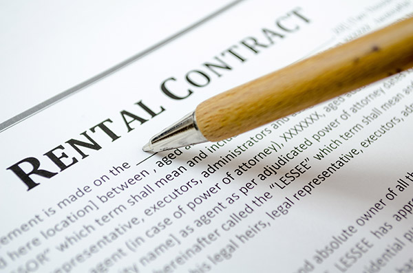 Image of a Rental Contract