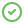 Marca de verificación verde en un círculo verde