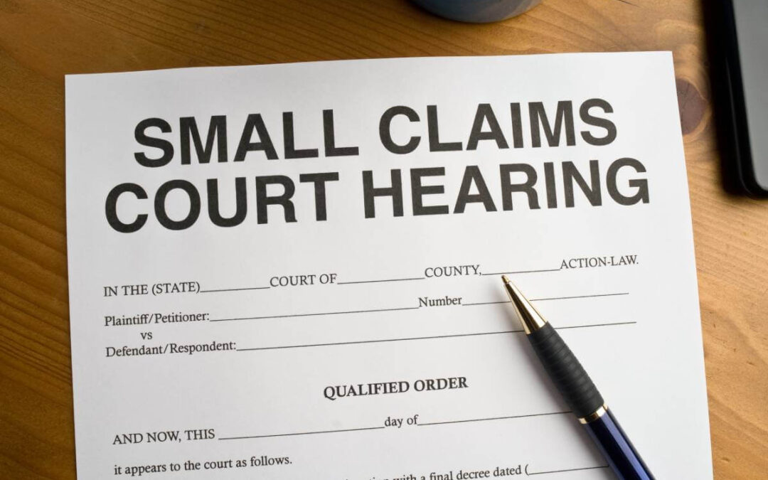 Small Claims Court Hearing Qualified Order